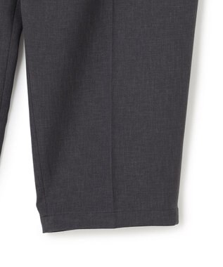 UNFILO MENS 【ストレッチ/イージーケア】WOOL TOUCH 機能美パンツ ワイド チャコール