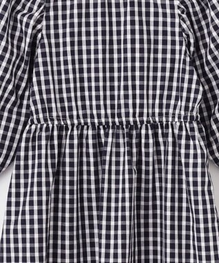 ANY KIDS ニットベスト × ワンピース セット ネイビー×ギンガム