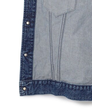 J.PRESS MEN 【J.PRESS ORIGINALS】SHIOTA DENIM Notched Jumper / Made in Japan ブルー系