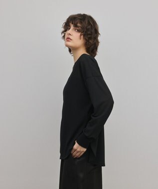 GRACE CONTINENTAL シアーワッフルカットトップ ブラック