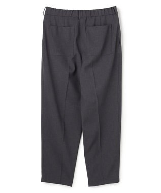 UNFILO MENS 【ストレッチ/イージーケア】WOOL TOUCH 機能美パンツ ワイド チャコール