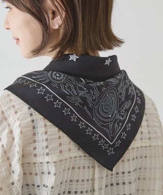 AMERICAN HOLIC シルキーバンダナ柄スカーフ