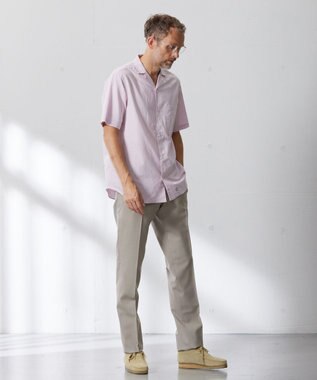 J.PRESS MEN 【PEPPIN MERINO COMFORT】ジオメトリックドビー スラックス ベージュ系