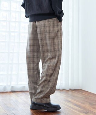 WEGO 【ウエストゴム】TRイージーストレートパンツ 柄2