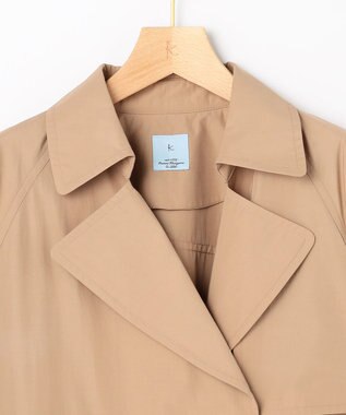 組曲 S タイプライターショート トレンチコート キャメル系