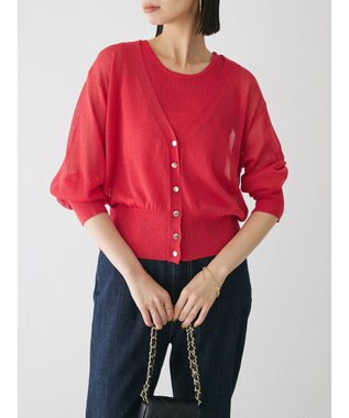 Green Parks シアーカーディガン＋タンクトップＳＥＴ Red