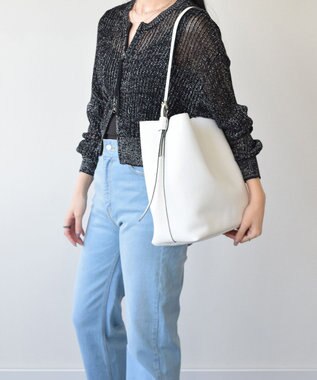 INTER-CHAUSSURES 【RIPANI】レザーショルダーバッグ WH