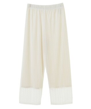 Green Parks レースパンツ Off White