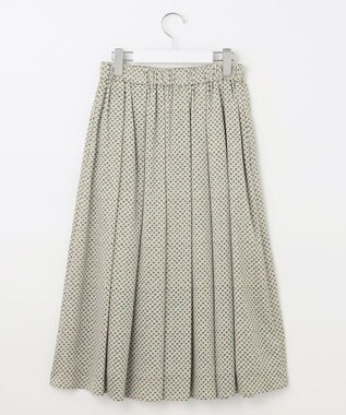 自由区 【セットアップ対応・洗える】サテンアムンゼン スカート サンドベージュ系