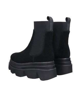 Bridget Birkin 【PARADIS COULEUR】ボリュームソールサイドゴアブーツ ブラックスウェード