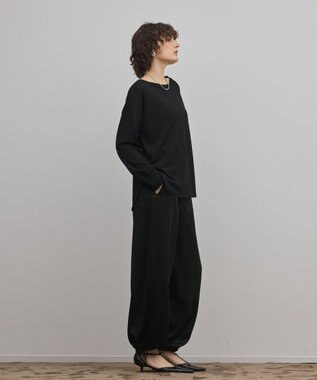 GRACE CONTINENTAL シアーワッフルカットトップ ブラック