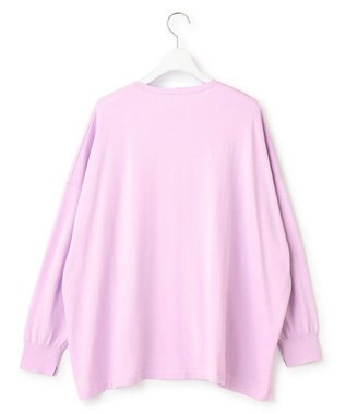 23区 【洗える】プレミアムビオコットン ビッグシルエット ニット ライラック系