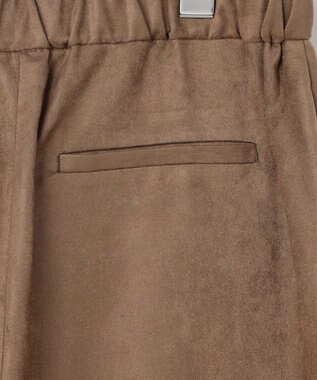 J.PRESS LADIES L マイクロライトスエード ワイド パンツ モカ系
