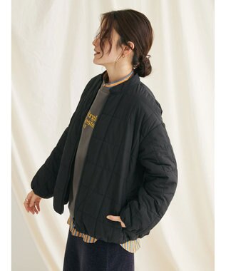 CRAFT STANDARD BOUTIQUE 蓄熱 スクエアキルトブルゾン Black