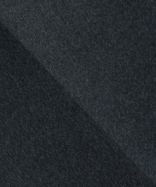 23区 ウールカシミヤビーバー ノーカラー コート ダークグリーン系