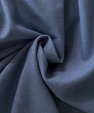 Tiaclasse 大人上品なウール調タックフレアスカート ブルー