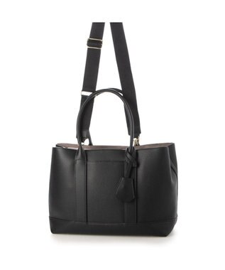 UNBILLION cachecache ショルダー付きパーテーション合成皮革トートL ブラック