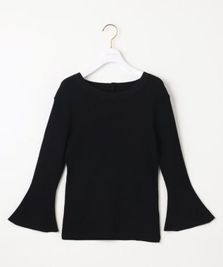 ANY SIS 【洗える】フレアースリーブ ニット ブラック