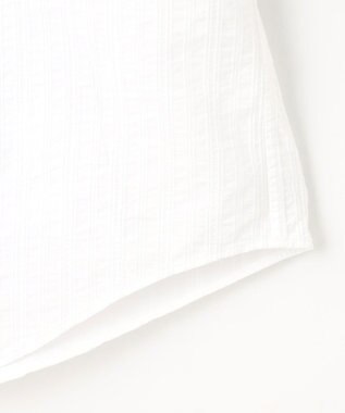 JOSEPH ABBOUD 【キングサイズ・オーガニックコットン使用】オーガニックコードストライプ ホワイトシャツ ホワイト系