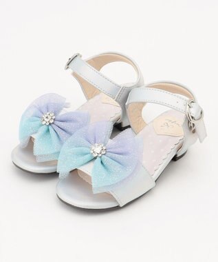 リボン ヒール サンダル