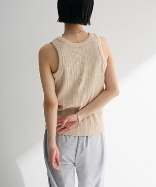 Green Parks メランジタンクトップ Beige