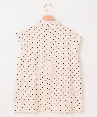 組曲 【WEB限定】ドットプリントデシン ボウタイ付きブラウス エクリュ×ブラック系5