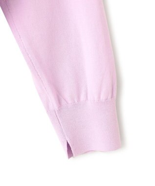 23区 L 【洗える】プレミアムビオコットン ビッグシルエット ニット ライラック系