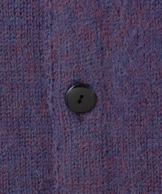 J.PRESS MEN 【J.PRESS ORIGINALS】Shaggy Dog Sweater Cardigan / Japan Made パープル系