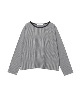 AMERICAN HOLIC シアーカラーボーダープルオーバー Dark Navy