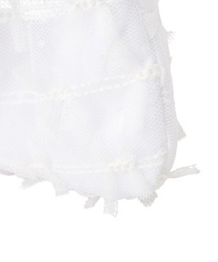 Maison de FLEUR レースダブルリボン２Ｗａｙトートバッグ Off White