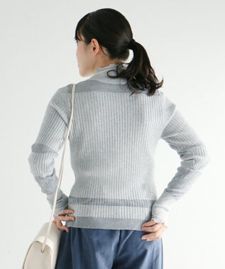 CRAFT STANDARD BOUTIQUE シアーニット長袖プルオーバー Gray