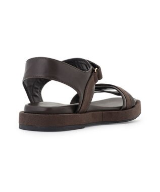 23区 【先行予約】スエードスポーツ サンダル ダークブラウン系