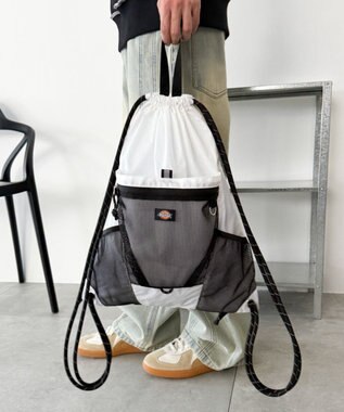 WEGO 【ユニセックス着用ITEM】別注Dickiesメッシュポケットナップサック ホワイト