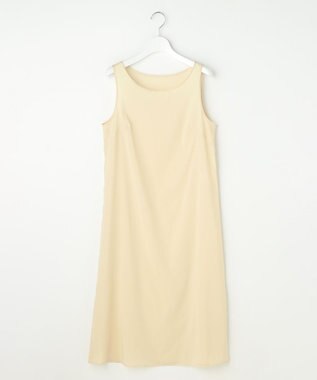 自由区 バイカラーフラワープリント ワンピース グレー×イエロー