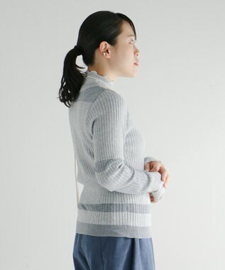 CRAFT STANDARD BOUTIQUE シアーニット長袖プルオーバー Gray