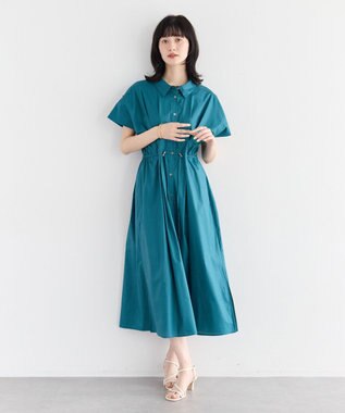 YECCA VECCA 【ORGABITS】タックシャツワンピース
