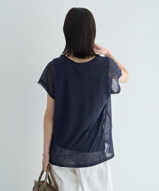 YECCA VECCA 【2点SET】ヘンリーネックスラブシアーニット Navy