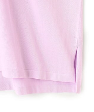 23区 【洗える】プレミアムビオコットン ビッグシルエット ニット ライラック系