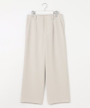 J.PRESS LADIES L 【WEB限定カラーあり・洗える】セラテリーダブルクロス セミワイド パンツ ベージュ系