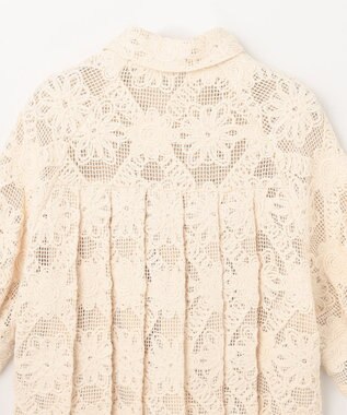 GRACE CONTINENTAL バックタックレースシャツ キナリ