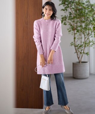 ANY 【洗濯機可/ウエストゴム/ストレッチ】ストレートデニムパンツ インディゴ