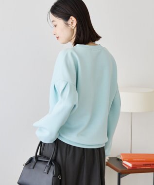 AMERICAN HOLIC 袖タックポンチプルオーバー Sax