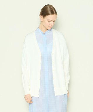 JOSEPH 【洗える】フィールコットン　カーディガン Ivory