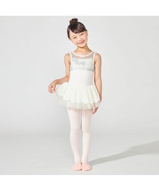 Chacott スカート付レオタード オフホワイト