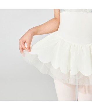 Chacott スカート付レオタード オフホワイト