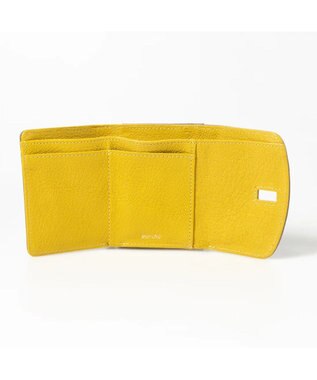 UNBILLION perche カラーコンビ3つ折り外ガマウォレット オーク