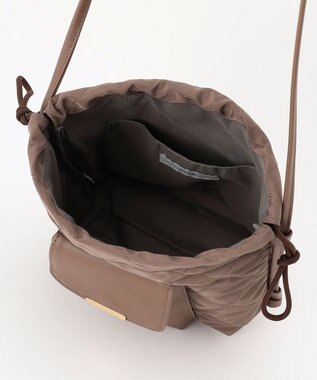 ANY キルティングドロストショルダーバッグ チャコールグレー