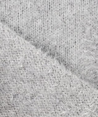 uncrave ラメ シャギー ニット プルオーバー（uncrave STANDARD） シルバー×ライトグレー