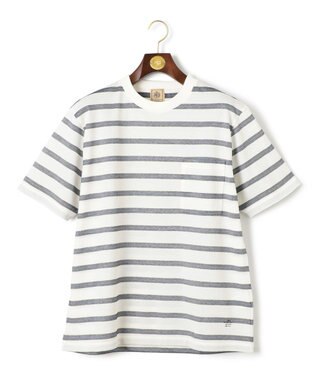 J.PRESS MEN マルチボーダー カノコTシャツ ホワイト系7