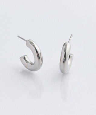 Phoebe 【金属アレルギー対応】ボリュームフープピアス　シルバー/サージカルステンレス シルバー